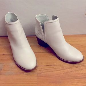 White Heeled Booties